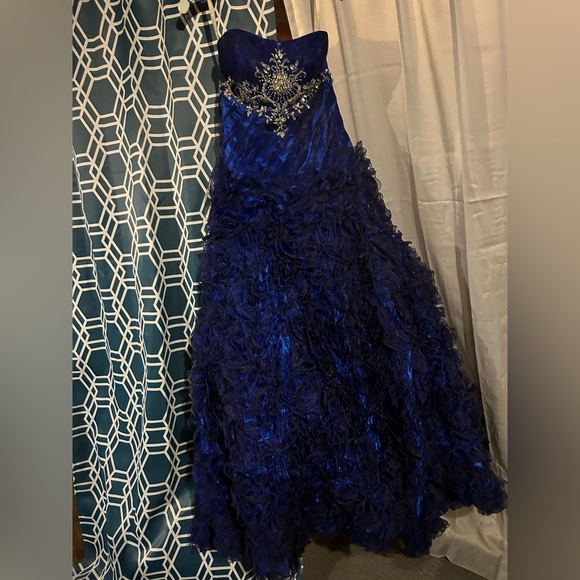 Navy blue prom dress - Picture 1 of 5
